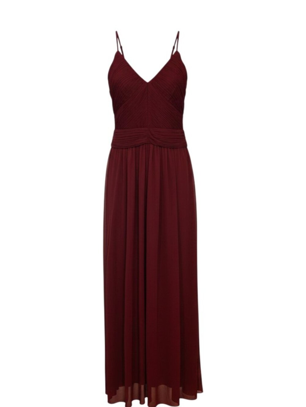 Revelry Plus Size Prom Dress Size 18 Maroon Sleeveless Floor Length Fully Lined